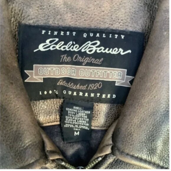 Vintage Eddie Bauer Oversized Leather Jacket - Picture 5 of 5